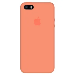 قاب سیلیکونی اورجینال اپل 5 / 5s / SE رنگ گلبهی (نارنجی روشن)