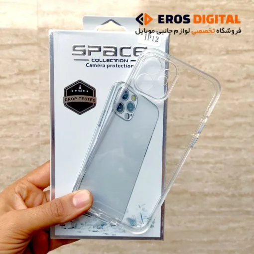 قاب شفاف iPhone 12 مدل Space Collection محافظ لنز دار