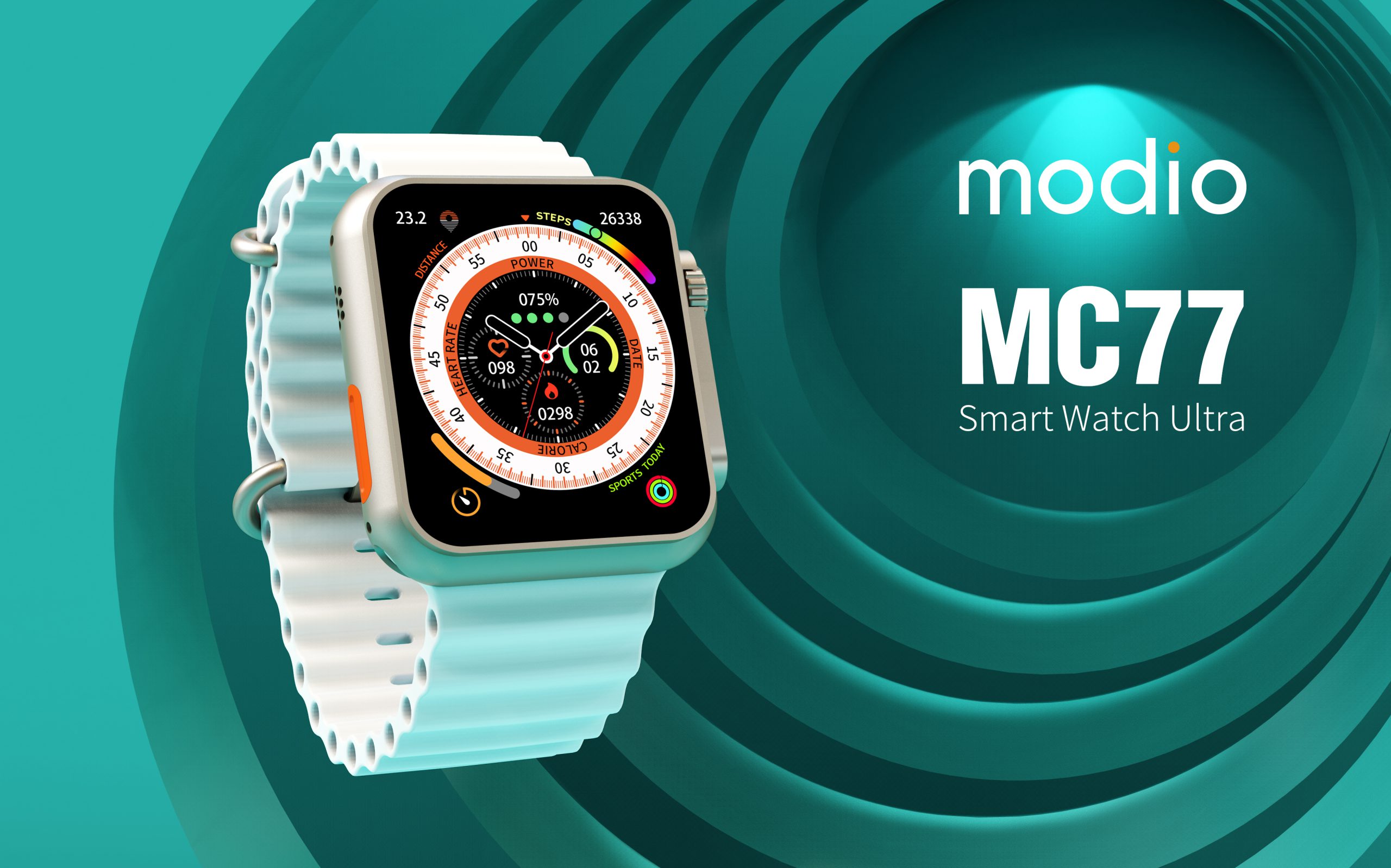 ساعت هوشمند طرح اپل واچ اولترا مدل Modio MC77