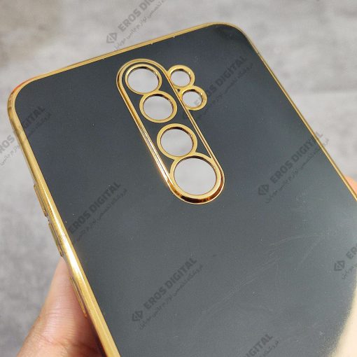قاب مای کیس شیائومی Note 8 Pro دور طلایی الکتروپلیتینگ