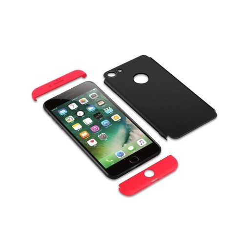 قاب گوشی محافظ 360 درجه iPhone 7 / 8 مدل GKK | Buy Price GKK 360 Full Cover Protection Case Apple iPhone 7 8 Black Red 1