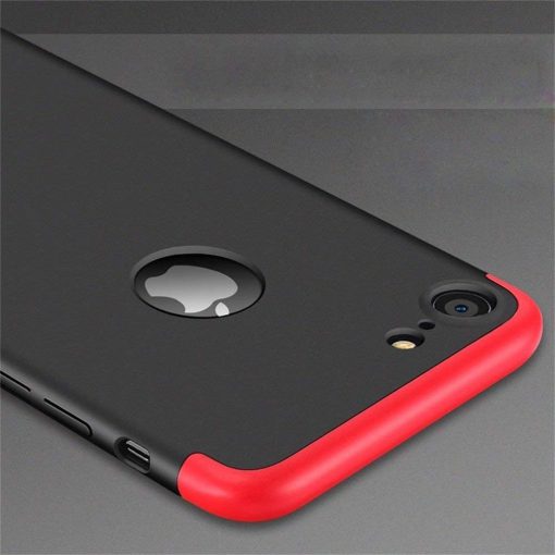 قاب گوشی محافظ 360 درجه iPhone 7 / 8 مدل GKK | Buy Price GKK 360 Full Cover Protection Case Apple iPhone 7 8 Black Red 2 1