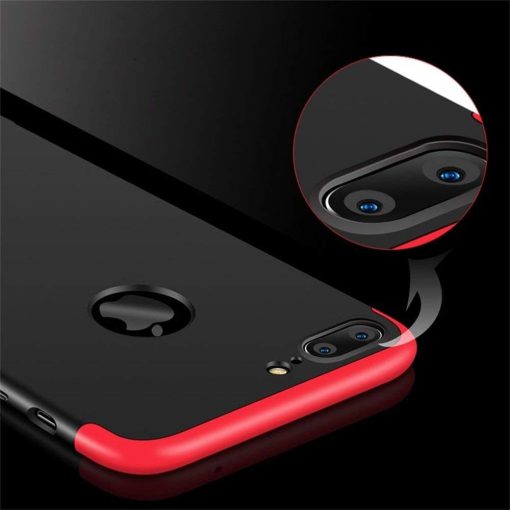 قاب گوشی محافظ 360 درجه iPhone 7 Plus/8 Plus مدل GKK | Buy Price GKK 360 Full Cover Protection Case iPhone 8 Plus 7 Plus Black Red 2