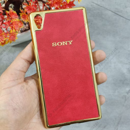 گارد گوشی Sony Xperia Z4 دور طلایی پشت چرم | photo 2024 01 24 16 43 57