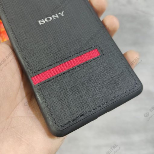 گارد گوشی Sony Xperia E5 ژله ای پشت پارچه ای لوگو سیلور | photo 2024 01 26 19 36 28