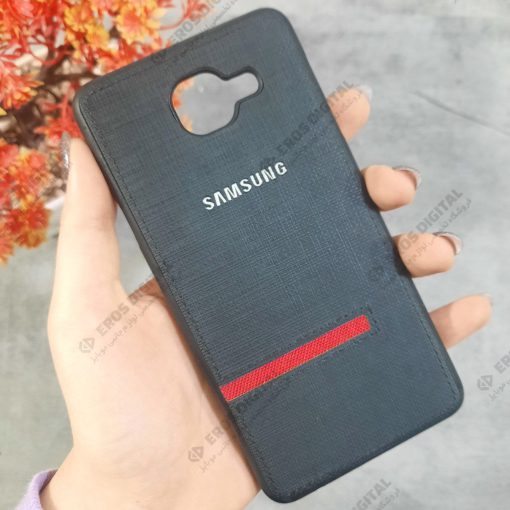 گارد گوشی Samsung Galaxy J7 Max ژله ای پشت پارچه ای لوگو سیلور | photo 2024 02 09 10 31 40