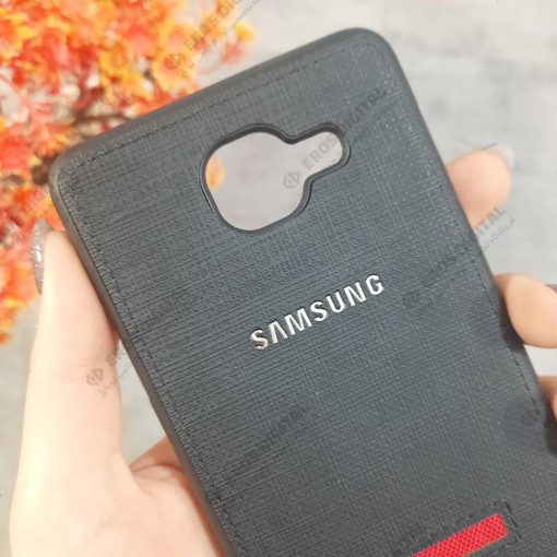 گارد گوشی Samsung Galaxy J7 Max ژله ای پشت پارچه ای لوگو سیلور | photo 2024 02 09 10 31 42